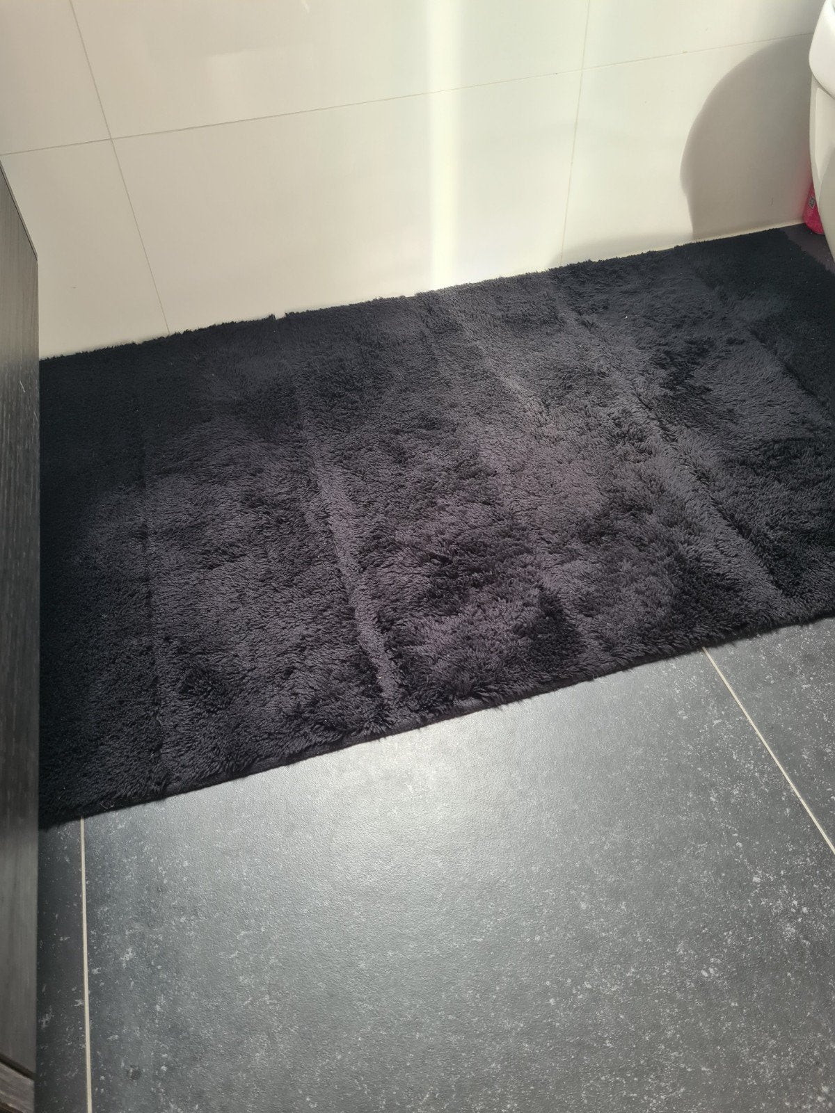 zwarte badmat 120 bij 70, Ophalen, Zo goed als nieuw, Zwart, Overige typen