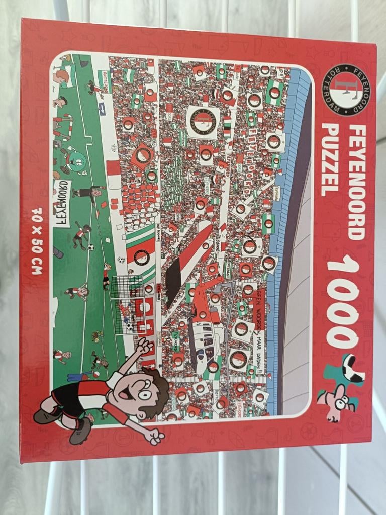 Feyenoord puzzel 1000 stukjes, Ophalen of Verzenden, 500 t/m 1500 stukjes, Nieuw