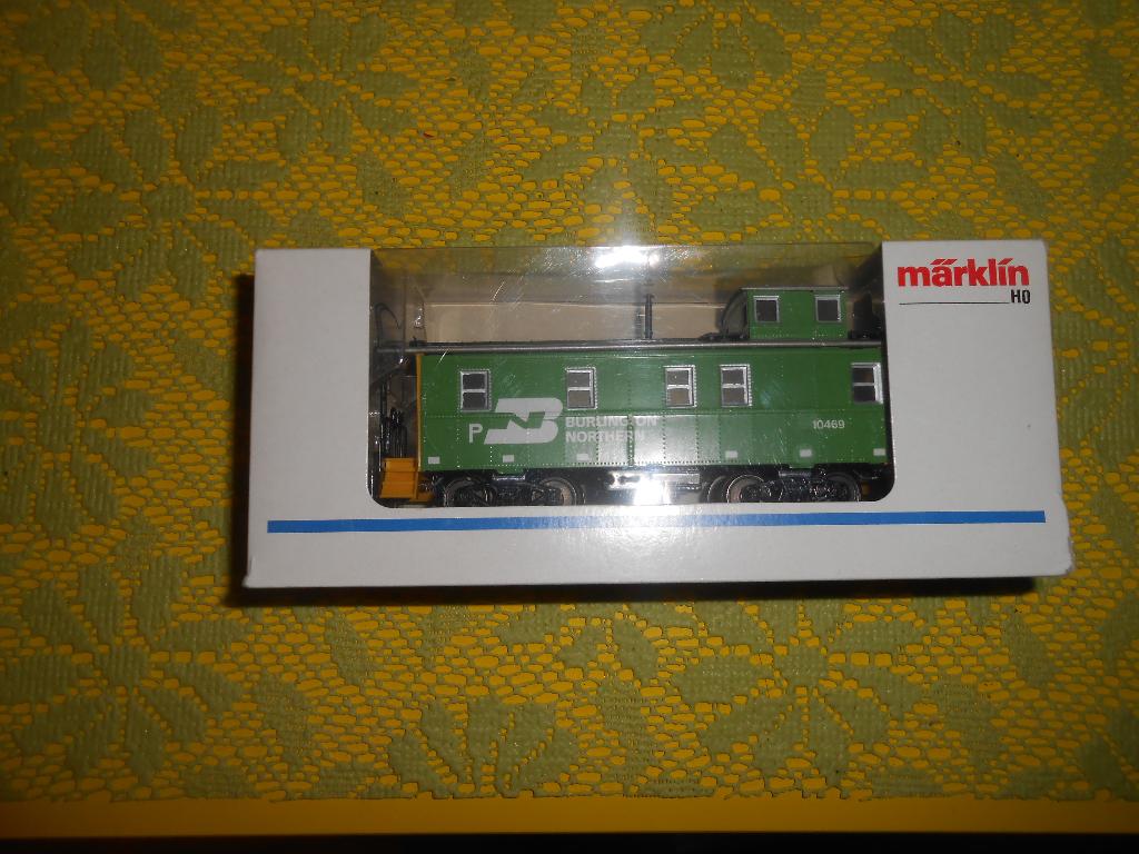 Märklin 4775 USA Amerika Caboose van de Burlington Northern, Wisselstroom, Wagon, Ophalen of Verzenden, Zo goed als nieuw