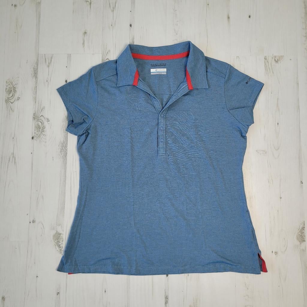 Columbia dames poloshirt XL omni-wick advanced evaporation, Kleding | Dames, Sportkleding, Columbia, Blauw, Ophalen of Verzenden