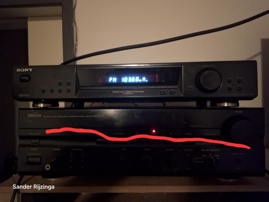 Sony tuner  st-se370.  met RDS / db meting, Ophalen of Verzenden, Sony