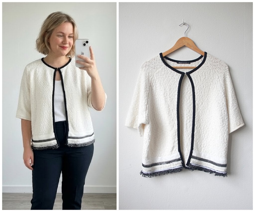 Expresso - als nieuw vest / wit / maat L, Kleding | Dames, Wit, Maat 42/44 (L), Zo goed als nieuw, Verzenden