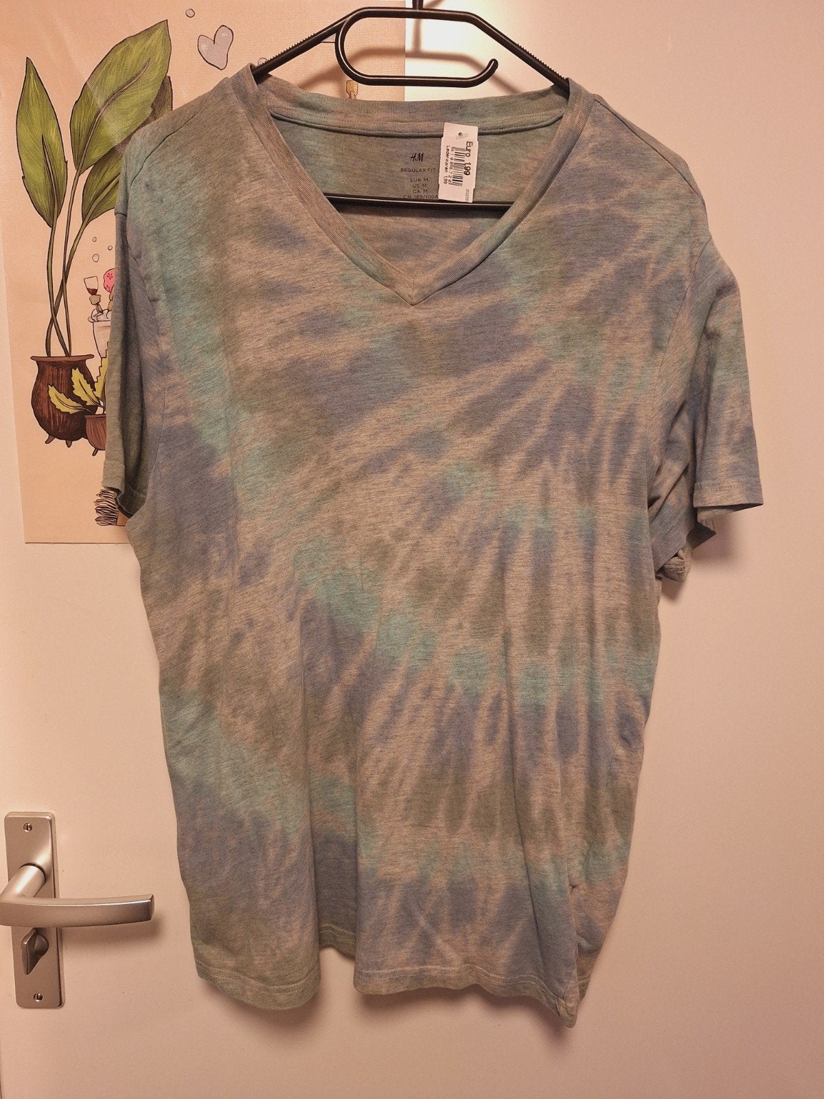 indeknoop - h&m v hals shirt maat m, Kleding | Heren, Verzenden