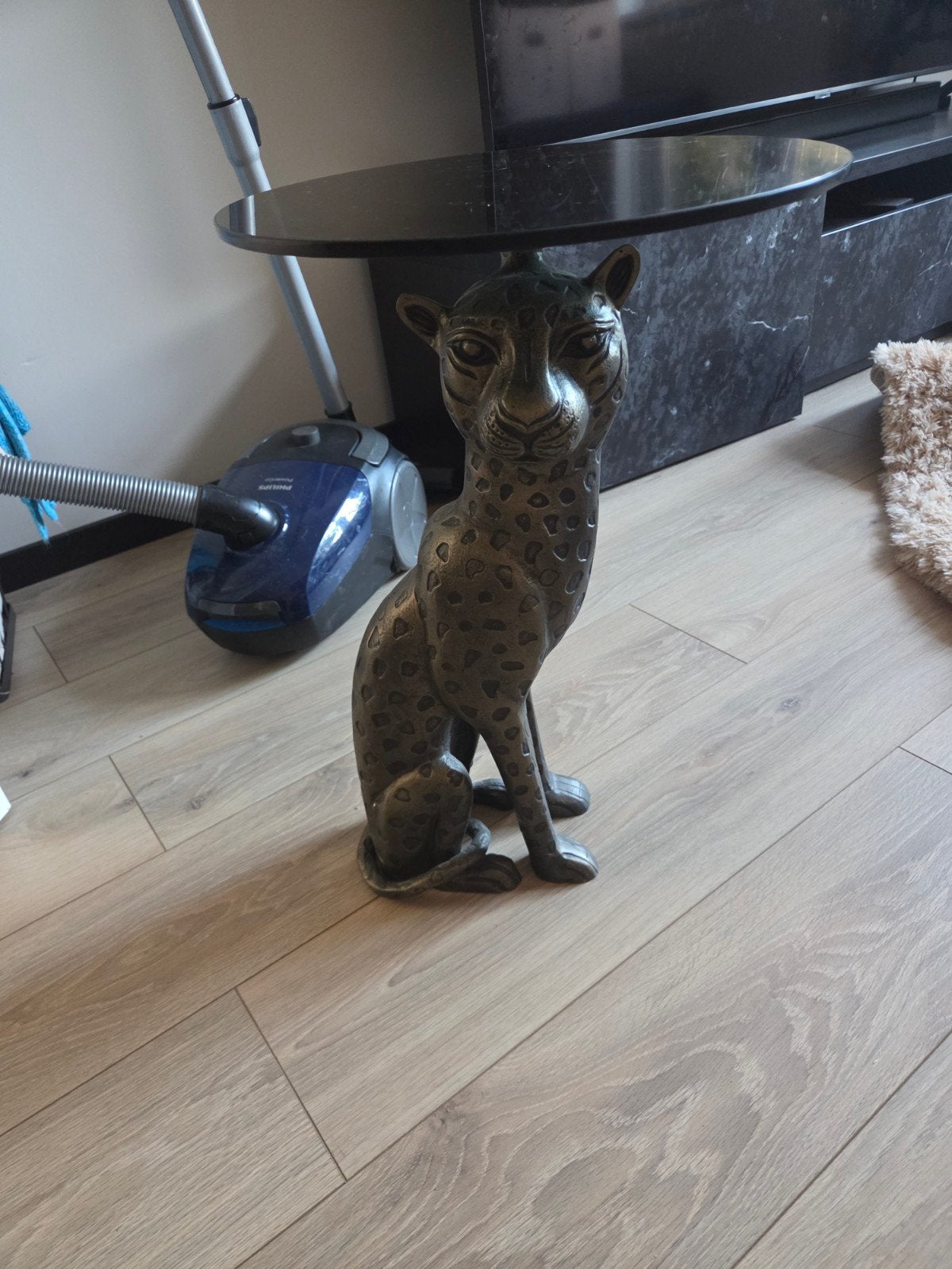 Panter Bijzettafel, Ophalen, Zwart, Zo goed als nieuw, Metaal