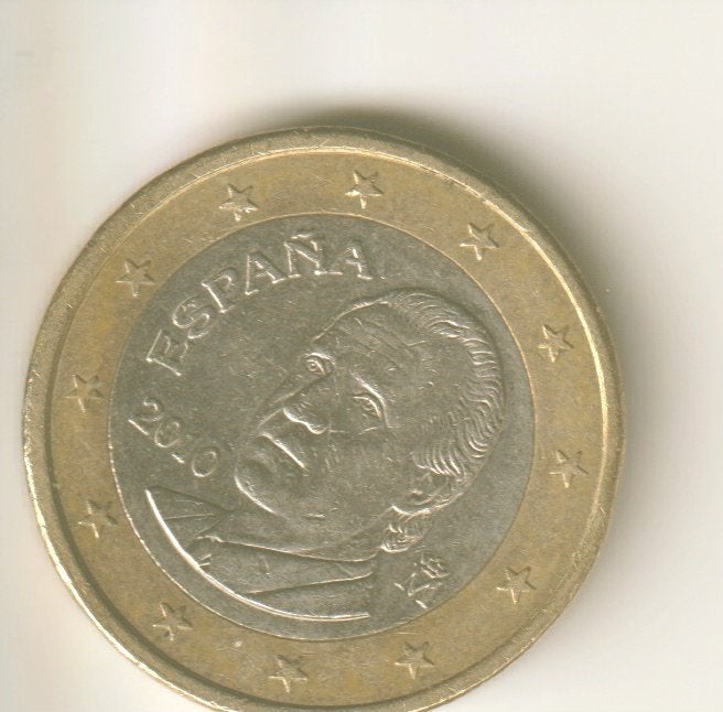 1 euro 2010 spanje, Postzegels en Munten, Munten | Europa | Euromunten, Verzenden, Spanje, 2 euro