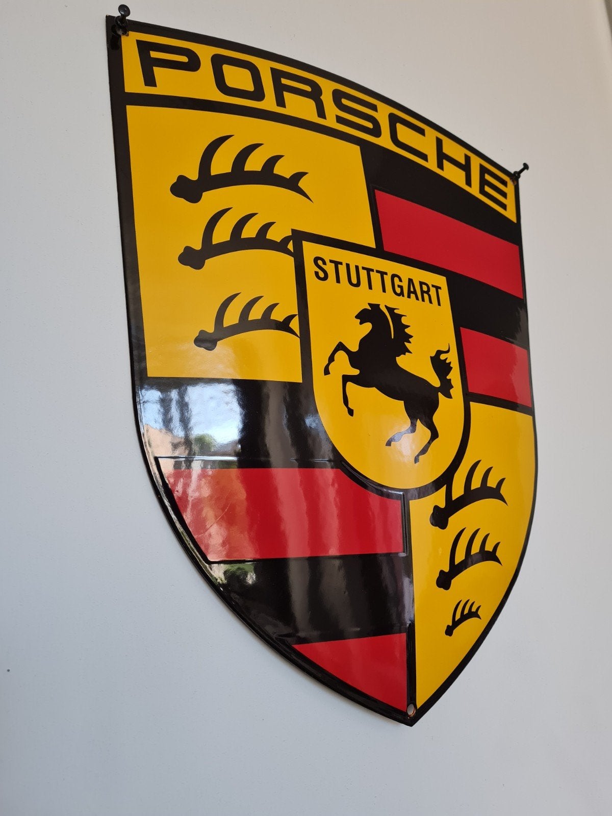 emaille reclamebord porsche, Ophalen of Verzenden, Reclamebord