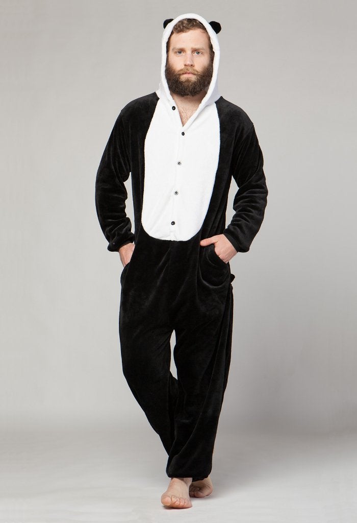 Kung Fu Panda Onesie 146-152 Pak Kostuum Zwart Grijs, Kinderen en Baby's, Ophalen of Verzenden, Zo goed als nieuw, 146 t/m 152