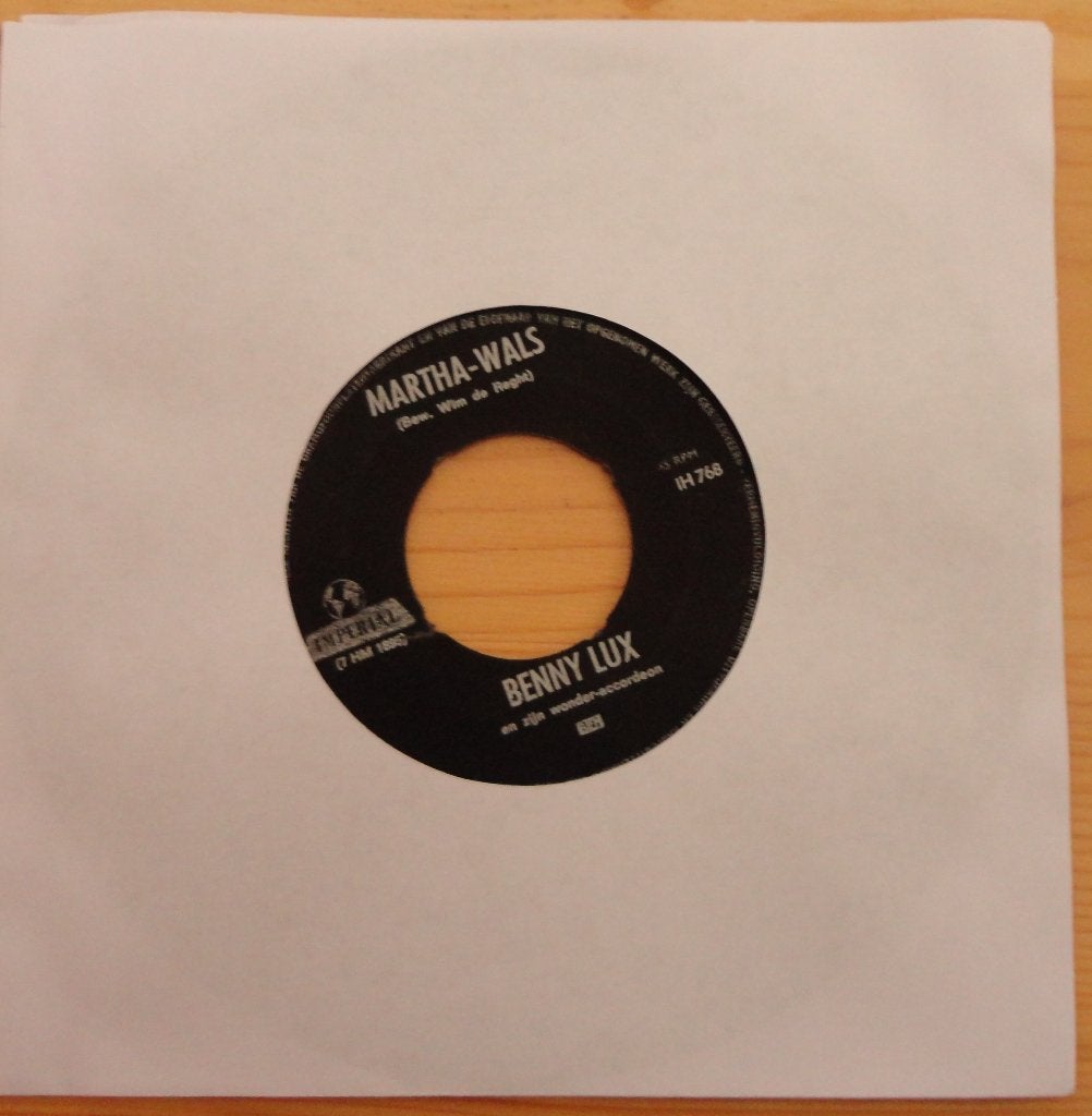 Benny Lux > Martha Wals, Cd's en Dvd's, Vinyl Singles, Ophalen of Verzenden, Gebruikt, 7 inch, Pop