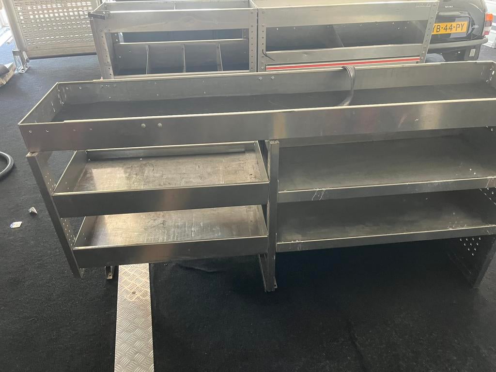 Aluminium Bedrijfswageninrichting | Open Schappenkast, Ophalen