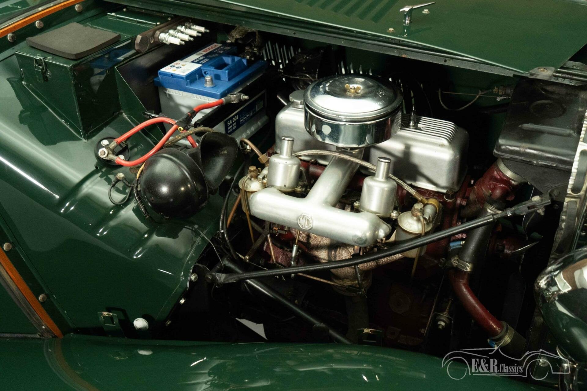 MG TD | Uitvoerig gerestaureerd | Zeer goede staat | 1953, Auto's, Achterwielaandrijving, 54 pk, Leder, Handgeschakeld