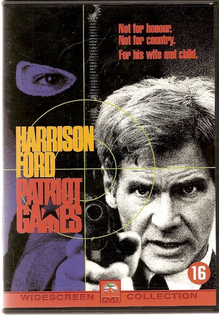 Patriot games met o.a. Harrison Ford, Vanaf 16 jaar, Ophalen of Verzenden, 1980 tot 2000, Actie en Avontuur