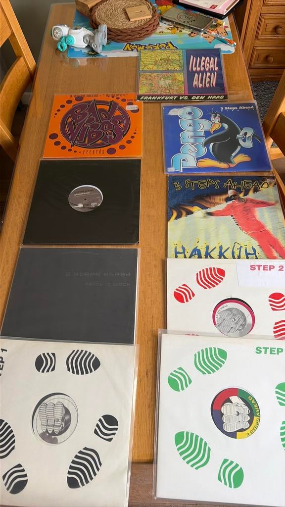 3 steps ahead vinyl colectie (hardcore oldskool thunderdome), Ophalen, Zo goed als nieuw, 12 inch
