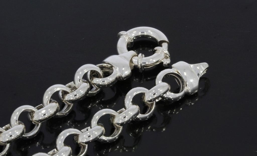 Nieuwe jasseron zilveren robuuste armband dames luxe, Voordeelsieraden, Verzenden, Nieuw, Met edelsteen