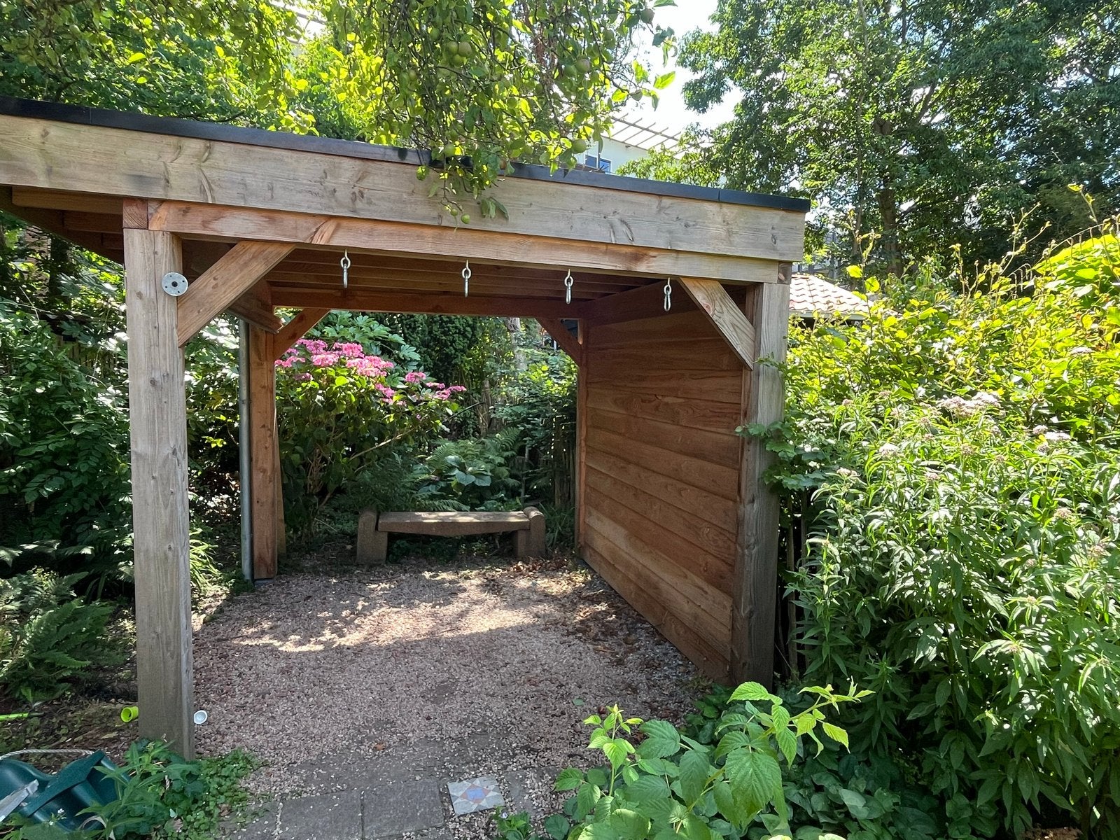 Houten Tuinpaviljoen / Overkapping - 350x300cm, 220cm doorlo, Ophalen, Gebruikt, Tuinpaviljoen