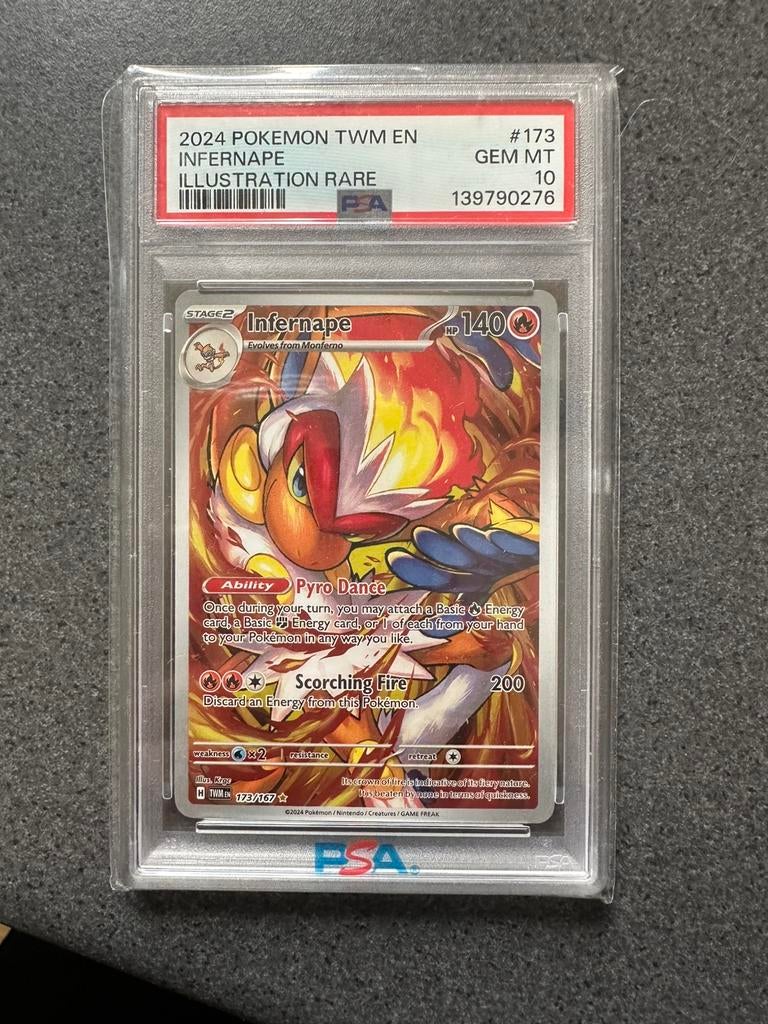 Infernape #173 PSA 10 Pokemon, Ophalen of Verzenden, Zo goed als nieuw