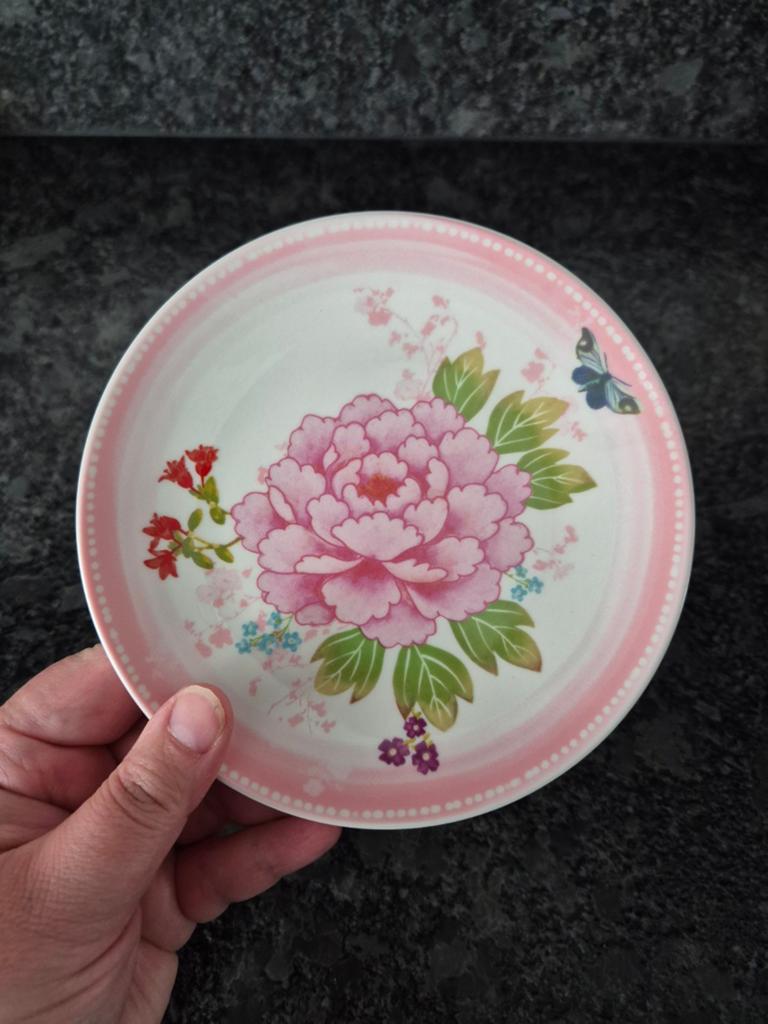 Albert Heijn - Schoteltje Pioenroos, Huis en Inrichting, Keuken | Servies, Ophalen of Verzenden, Zo goed als nieuw, Overige stijlen