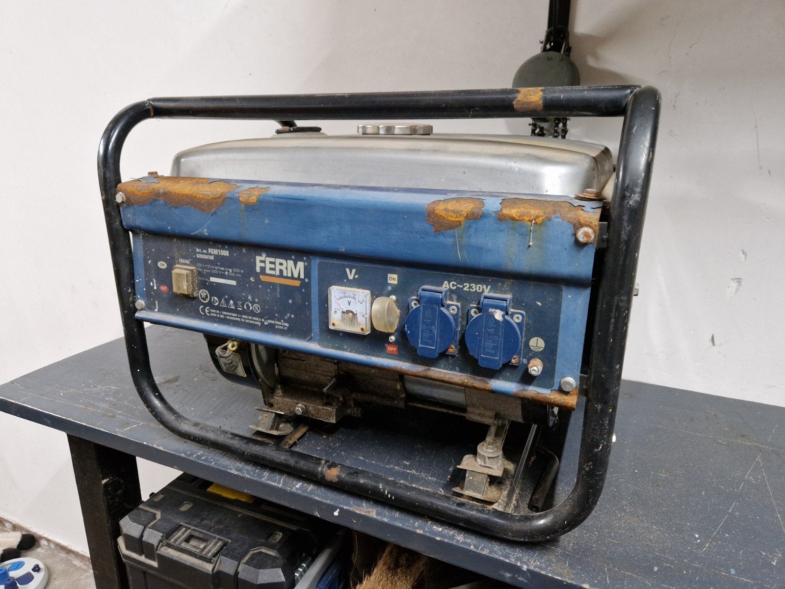 FERM generator PGM1008 luchtgekoeld, Ophalen, Gebruikt, 600 watt of meer, Overige typen