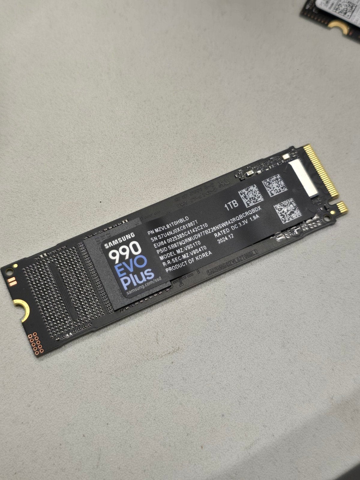 Samsung 990 EVO plus 1TB SSD - 1000GB SSD Samsung zgan, Computers en Software, Harde schijven, Ophalen of Verzenden, Zo goed als nieuw