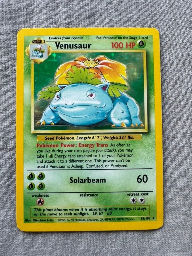 Venusaur (BS 15), Ophalen of Verzenden, Gebruikt, Losse kaart, Foil
