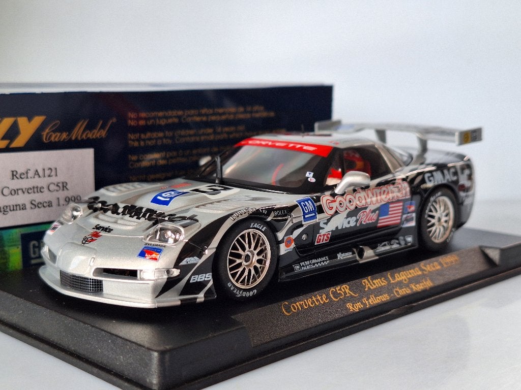 Fly Car Race Models Corvette C5R Laguna Seca 99 A121, Kinderen en Baby's, Overige merken, Racebaan, Flt, Nieuw