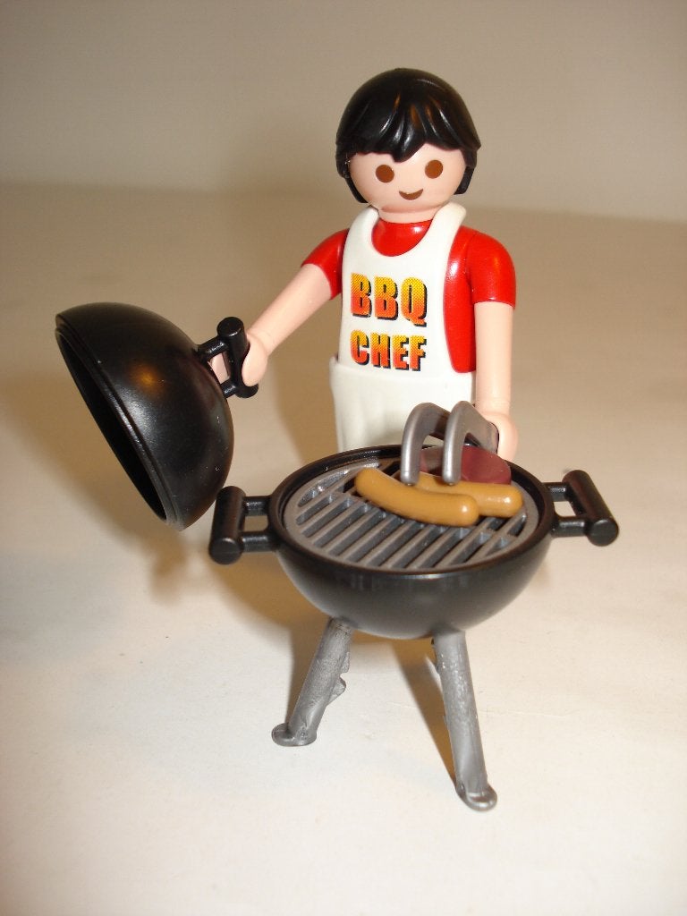 4649 Vader bij de BBQ Compleet, Complete set, Special plus, Ophalen of Verzenden, Zo goed als nieuw