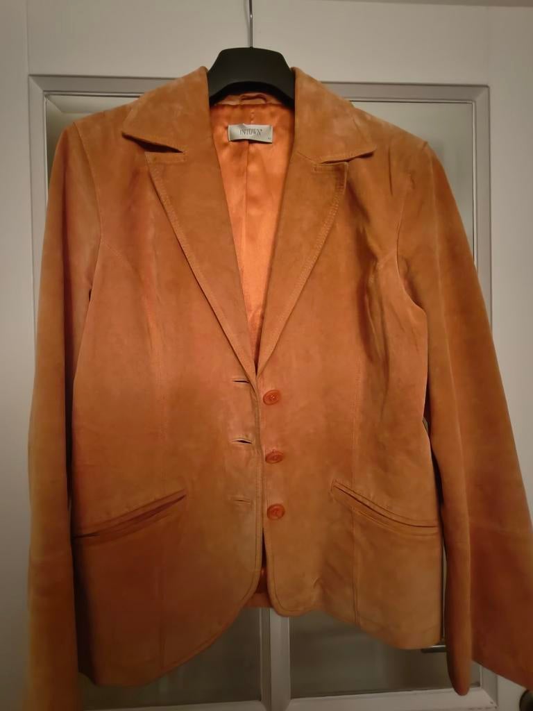 Suède blazer  van Intown, Kleding | Dames, Bruin, Intown, Maat 42/44 (L), Ophalen of Verzenden