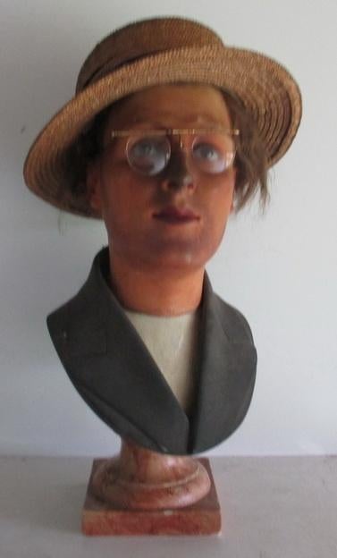 antieke wassen buste mannequin Imans Paris 5B, Antiek en Kunst, Ophalen