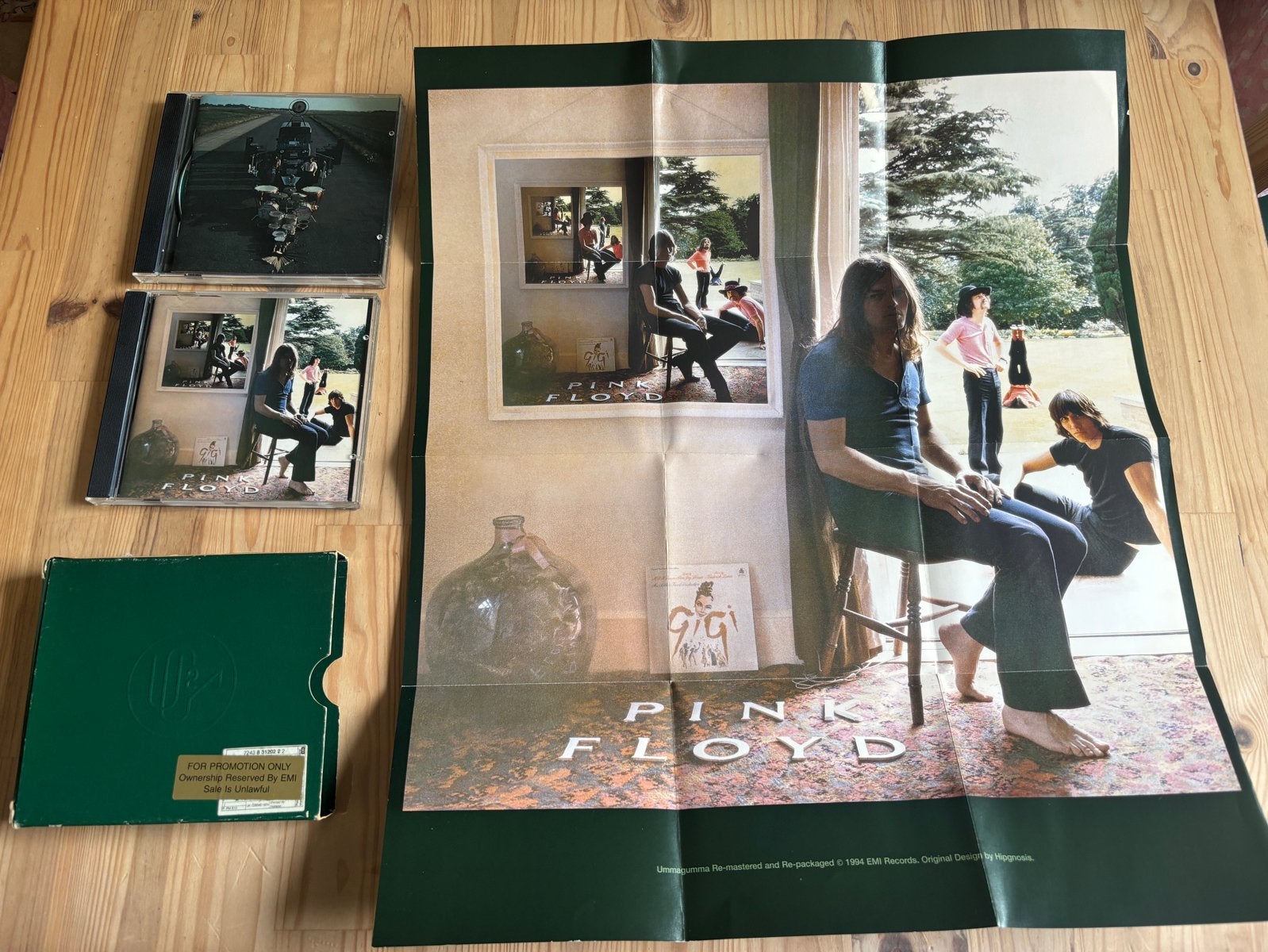Pink Floyd - Ummagumma & Ummagumma live inclusief poster, Rock, Gebruikt, Ophalen of Verzenden, Promo