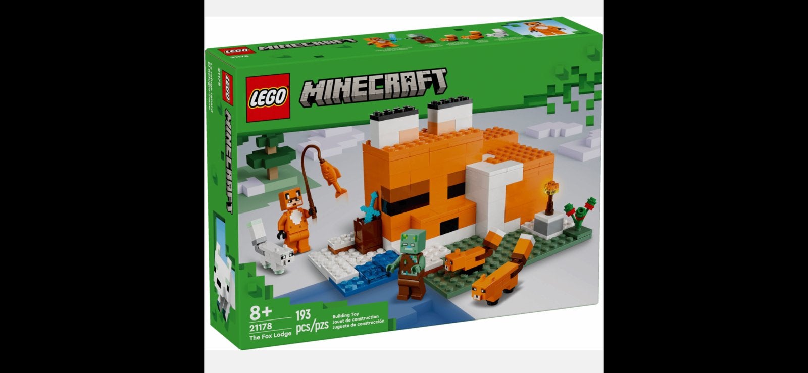 Lego Minecraft 21178 De vossenhut, Minecraft, Lego, Ophalen of Verzenden, Zo goed als nieuw