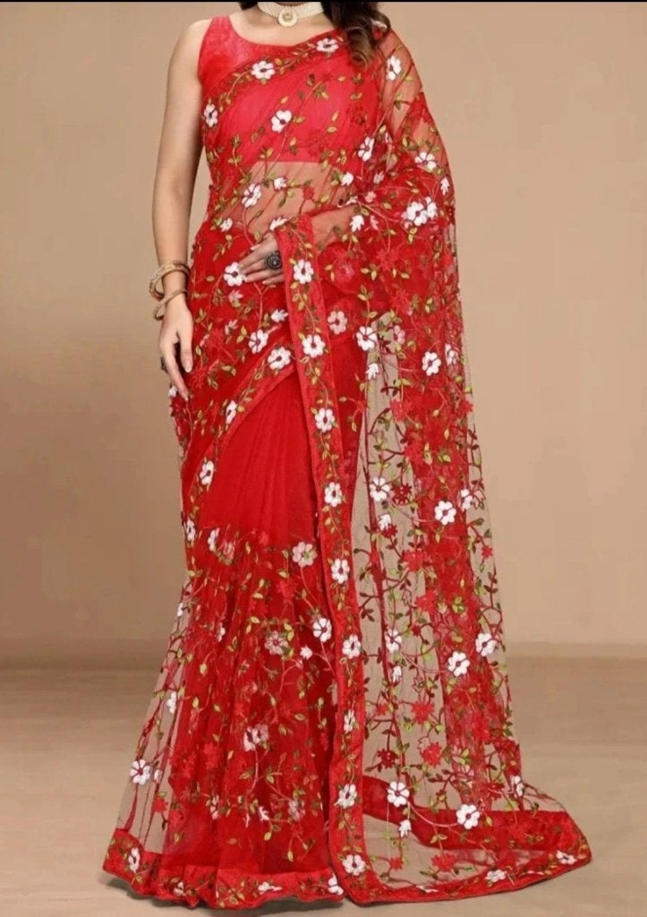 sari/saree, Overige typen, Nieuw, Ophalen of Verzenden, Rood