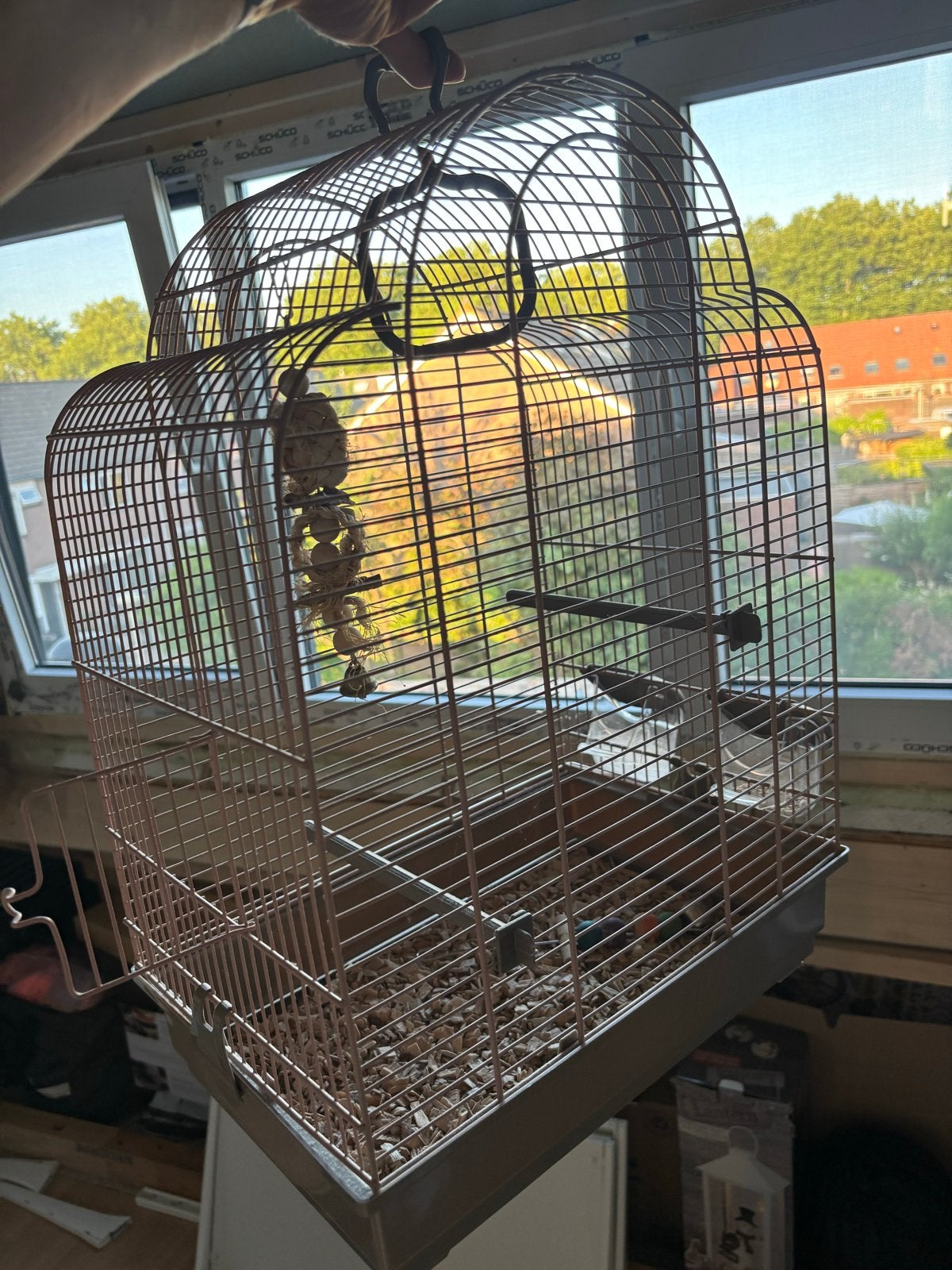 Voltrega Vogelkooi JAULA PAJARO 648 – Roze (48 cm), Ophalen, Nieuw, Metaal, Vogelkooi
