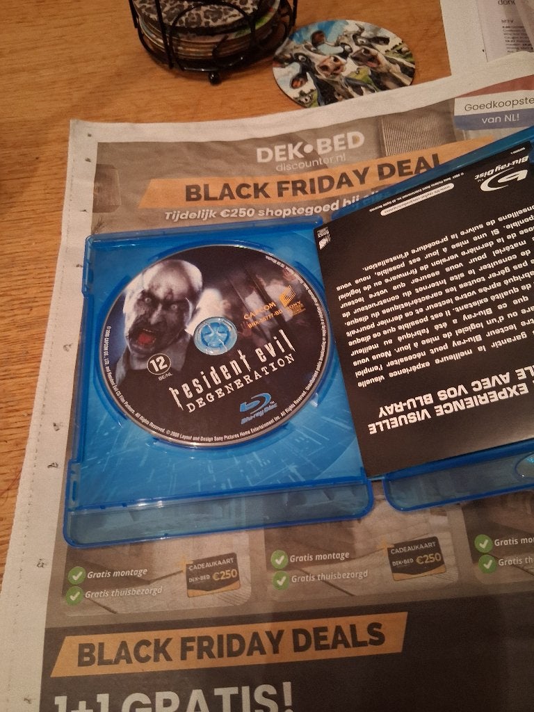 resident evil blue Ray, Cd's en Dvd's, Blu-ray, Ophalen of Verzenden, Zo goed als nieuw, Horror