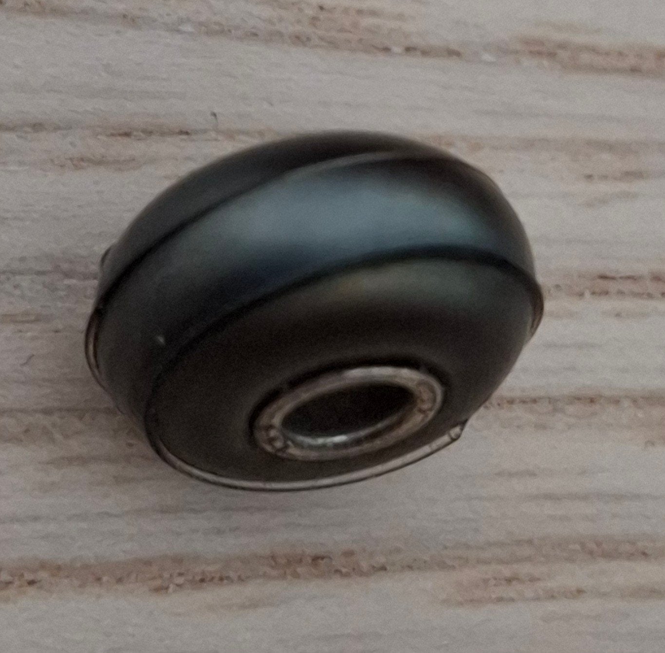 Trollbeads Silk mat zwart - Retired en zeldzaam #61388, Glas of Kristal, Ophalen of Verzenden, Zo goed als nieuw, Trollbeads