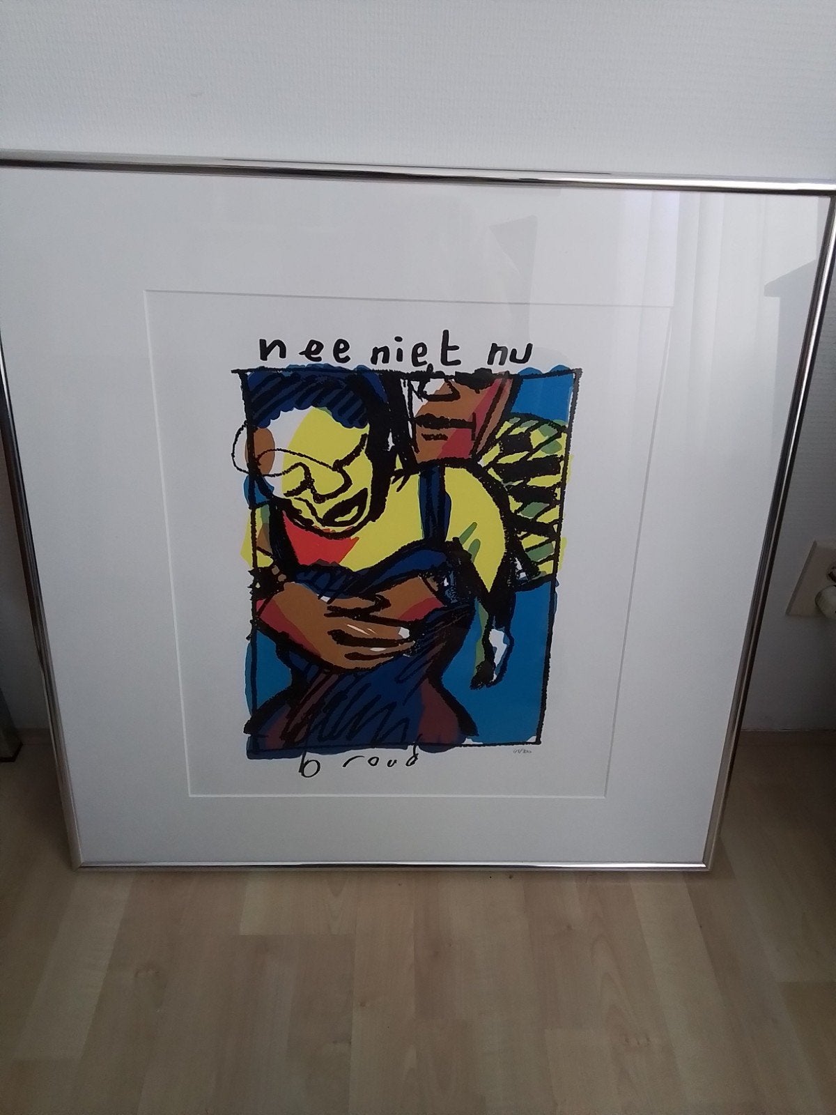 Herman Brood Zeefdruk - Nee niet nu - 45/300, Verzenden