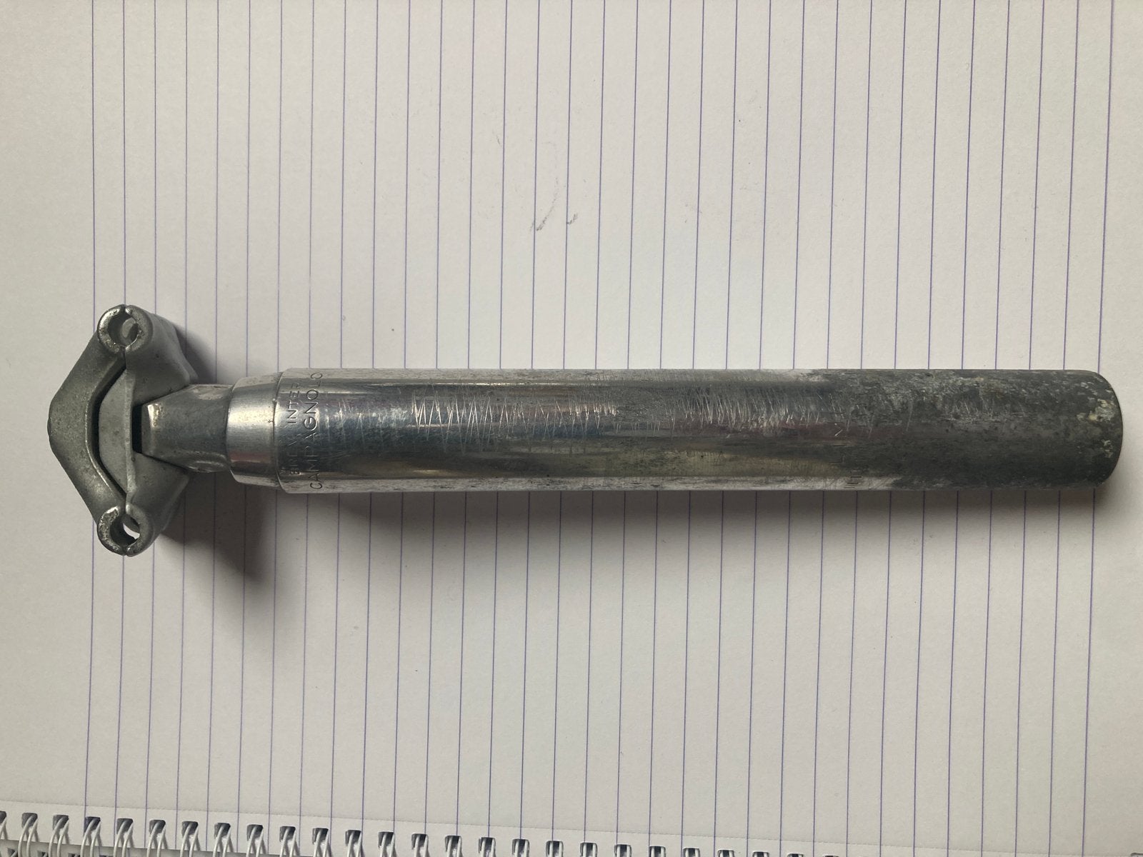 Campagnolo Super Record zadelpen non fluted, Fietsen en Brommers, Ophalen of Verzenden