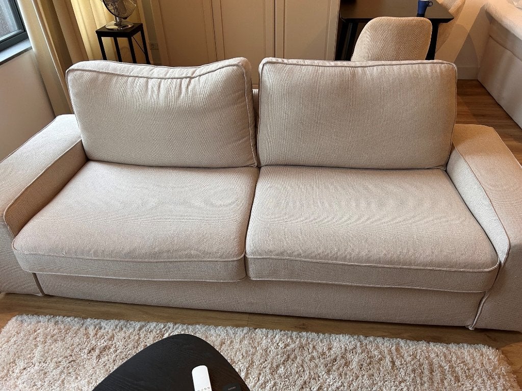 IKEA KIVIK 3-zitsbank TRESUND lichtbeige, Ophalen, Driepersoons, 75 tot 100 cm, Zo goed als nieuw