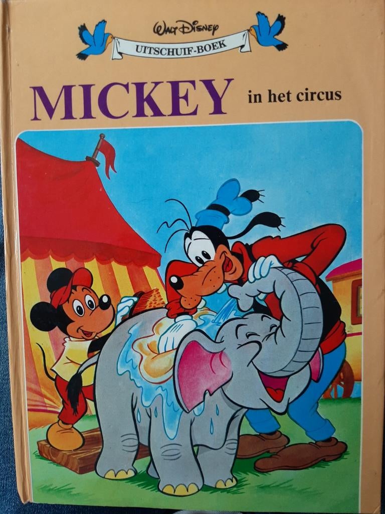 Walt Disney Uitschuif-Boek: Mickey in het circus, Boeken, Ophalen of Verzenden, Gelezen, Walt Disney, Sprookjes