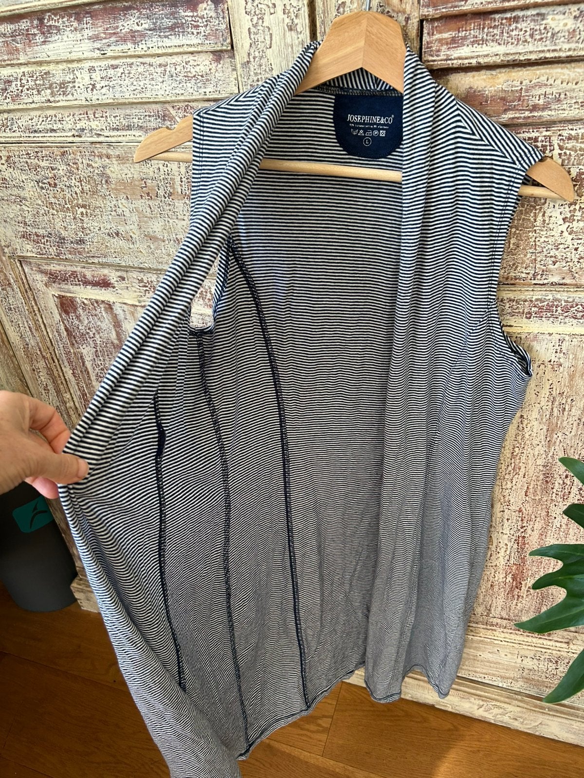 Josephine&Co blauw wit gestreept vest maat L, Ophalen of Verzenden, Zo goed als nieuw, Maat 42/44 (L), Blauw