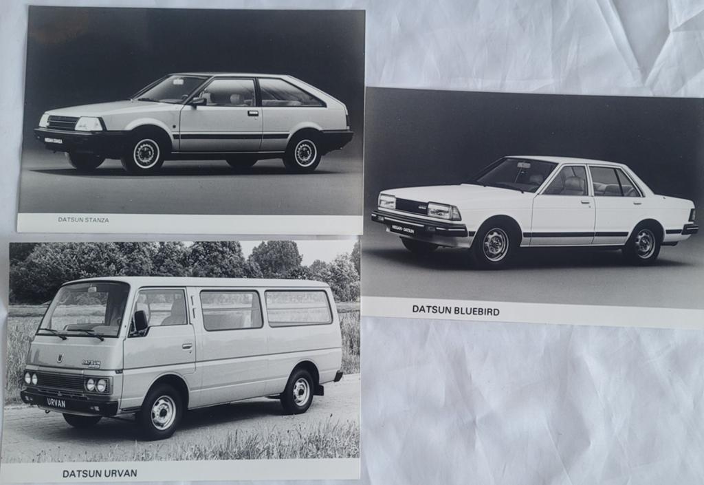 DATSUN 3 OUDE RECLAME FOTO'S, Auto diversen, Handleidingen en Instructieboekjes, Ophalen of Verzenden