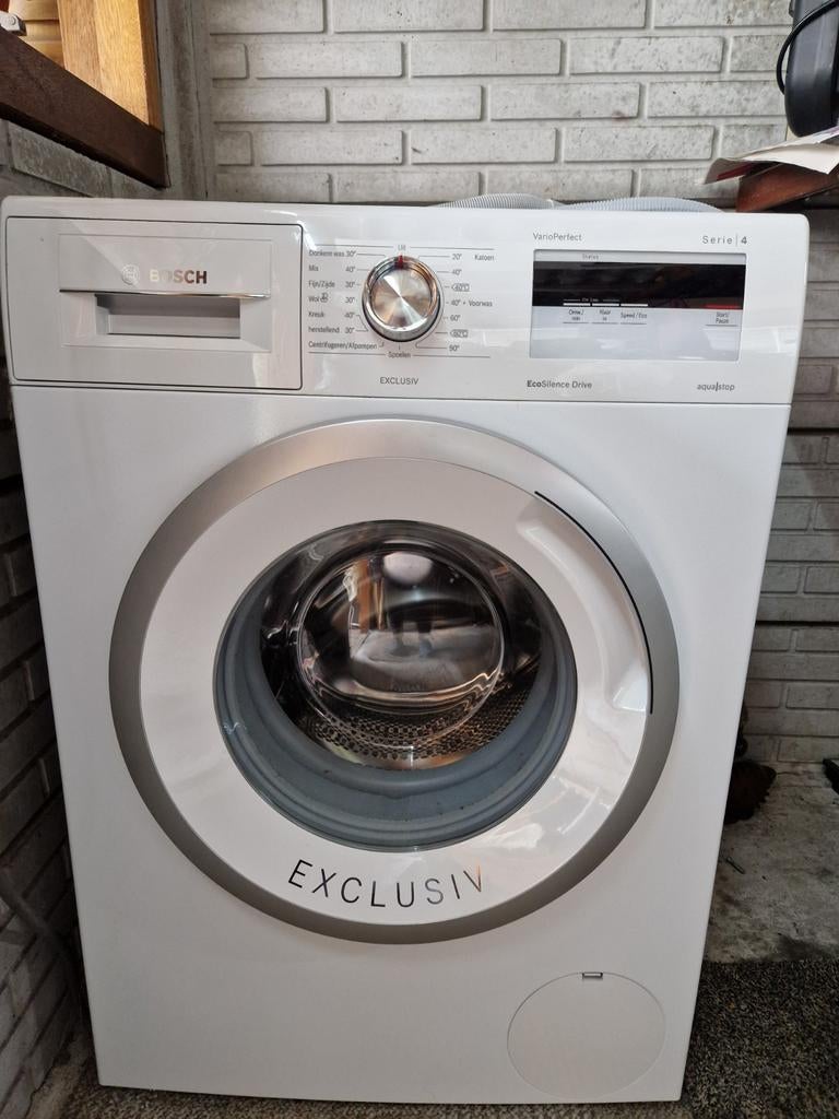 Bosch VarioPerfect Serie 4 Wasmachine EcoSilence Drive, Ophalen, Gebruikt, Wolwasprogramma, Voorlader
