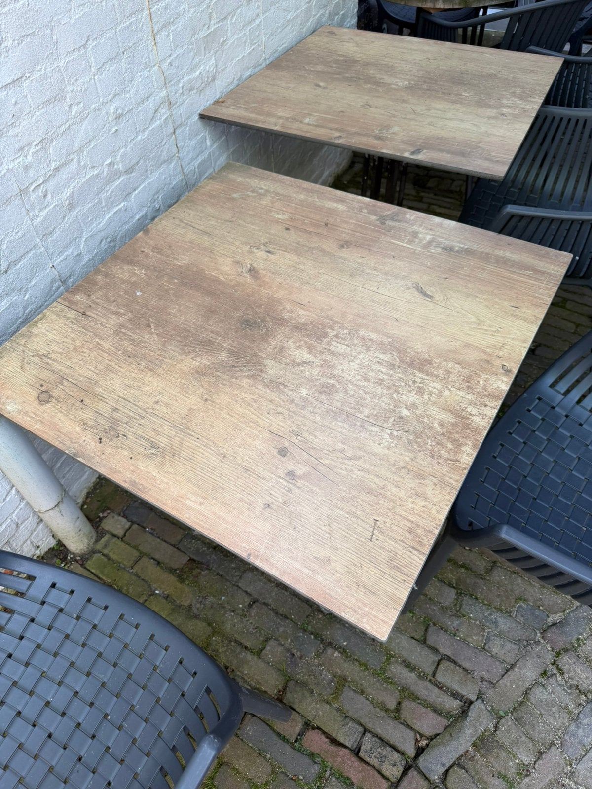 Compleet terras, Ophalen