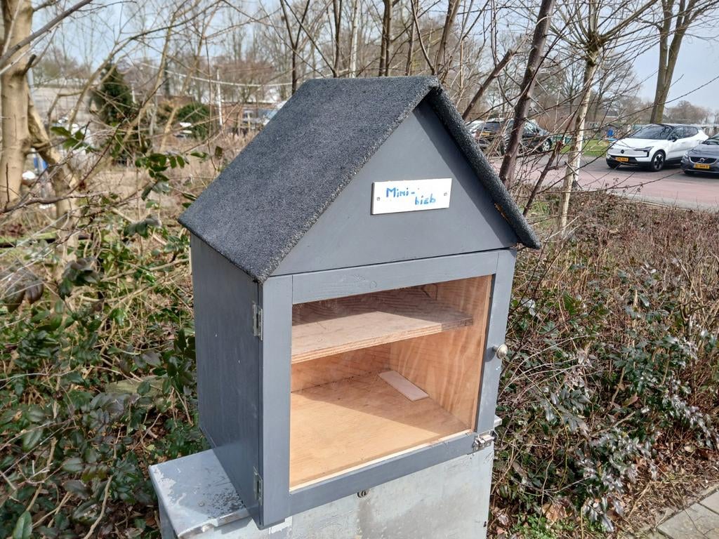 Minibieb mini bibliotheek ruilkastje weggeefkastje, Nieuw, Minder dan 100 cm, 25 tot 50 cm, 50 tot 100 cm