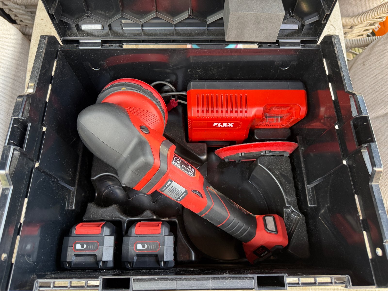 FLEX XCE 8 125 18.0-EC/5.0 P-Set Accu Excentrische Polijstma, Ophalen of Verzenden, Zo goed als nieuw, Overige typen