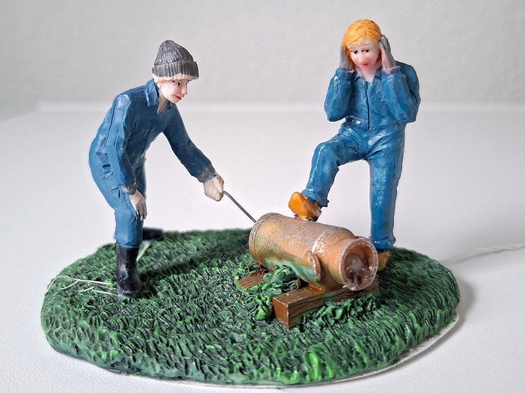 Kerst Carbidschieten Kerstfiguren, Diversen, Ophalen, Gebruikt