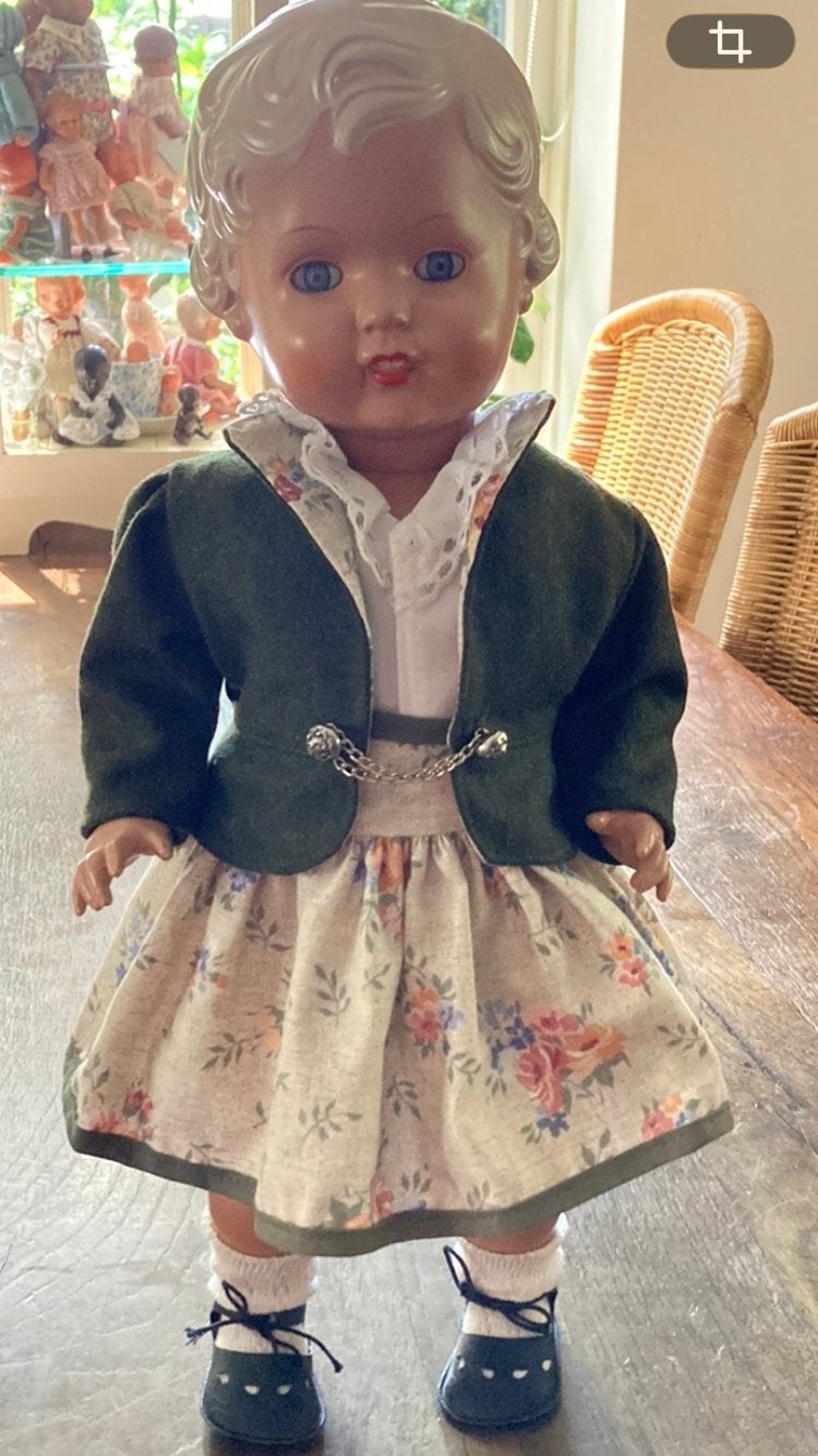 🐢Schildpadpop Erika 46 cm🐢, Verzamelen, Poppen, Ophalen of Verzenden, Pop