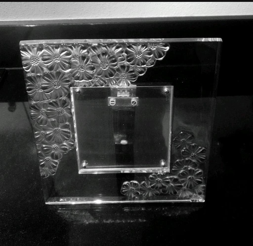 Lalique fotolijst met bloemmotief, Ophalen of Verzenden
