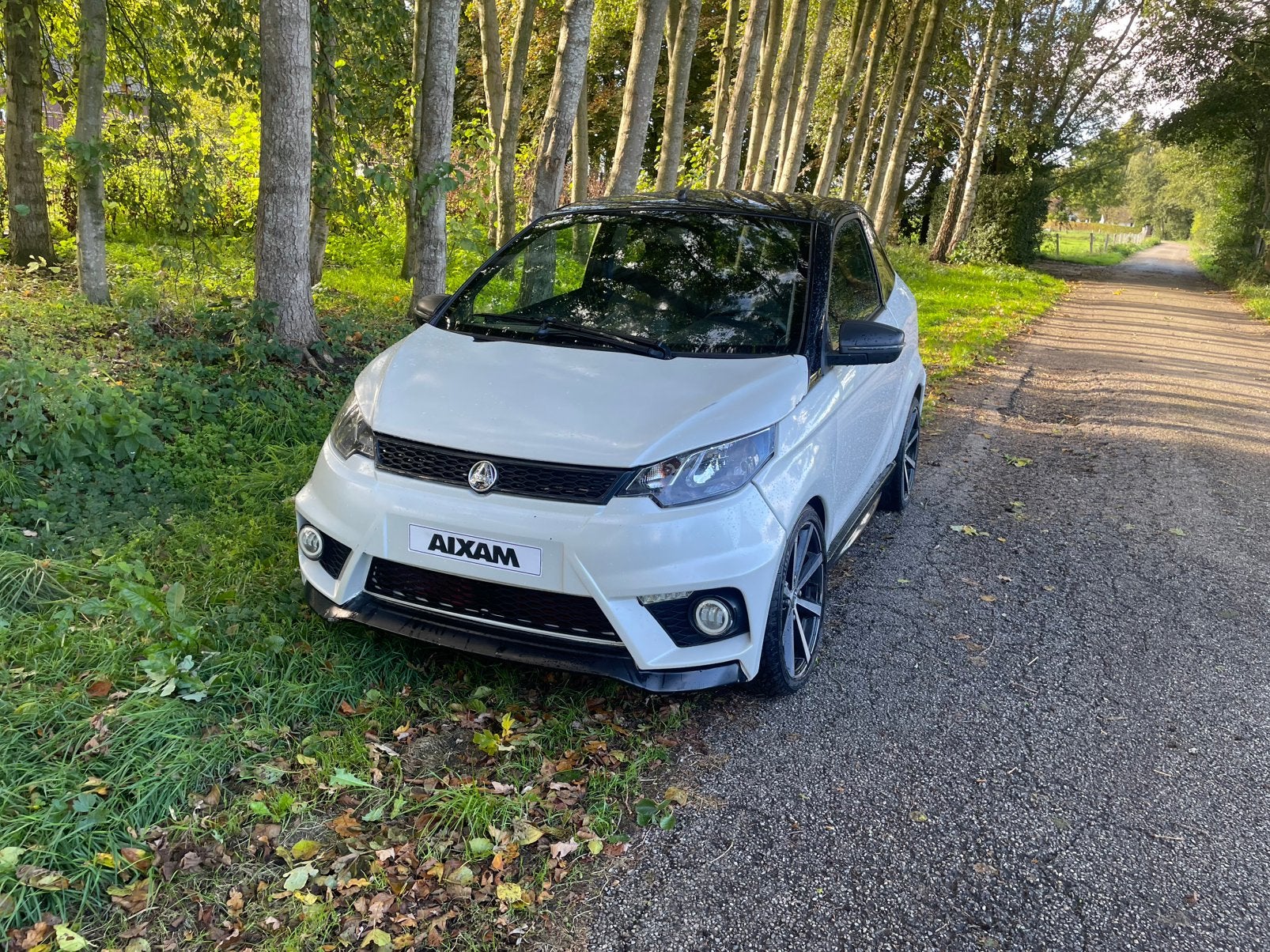 Aixam Coupe sensation 2019 parelmoer wit, Zo goed als nieuw, 16 km/u of meer, 46 km of meer, Ophalen