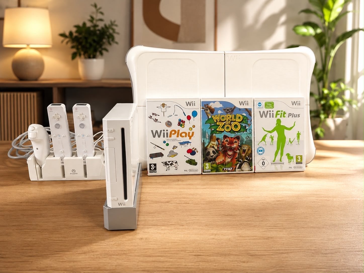 Wii console met Wii Fit Plus en Balance Board, Ophalen, Gebruikt, Met 2 controllers, Met games