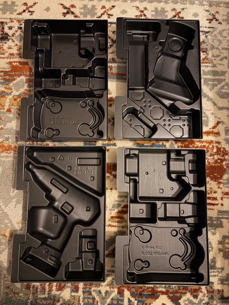 4x Inlays voor L-Boxx voor het Bosch 12v&10,8v systeem, Ophalen of Verzenden, Nieuw