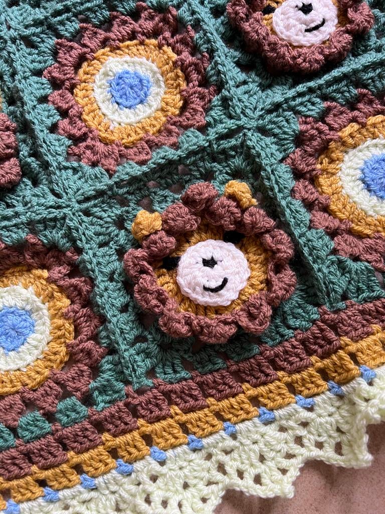 Gehaakte babydeken met leeuwen, Ophalen of Verzenden, Nieuw, 85 tot 100 cm, Deken